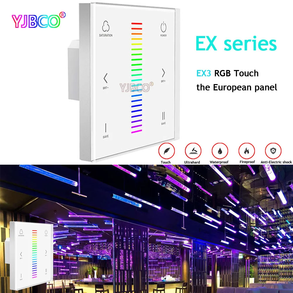 

2.4GHz EX3 RGB touch panel led Dimmer controller DMX512 Signal Dimming for rgb led strip lights bulb led lamp