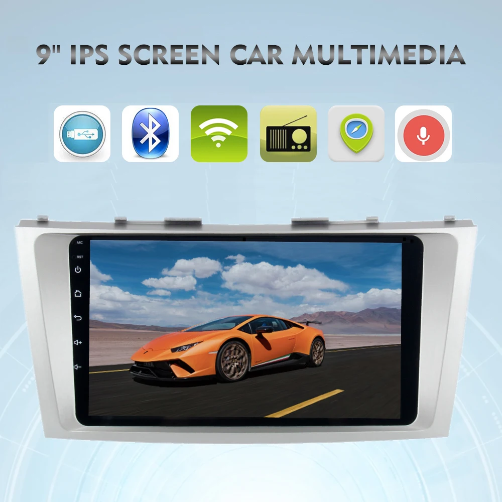 Perfect IPS 9" Car Radio for Toyota Camry V40 GPS Navigation 2007 2008 2009 2010 2011 Android 9.0 head unit 4G 32G Steering Mirror-Link 0