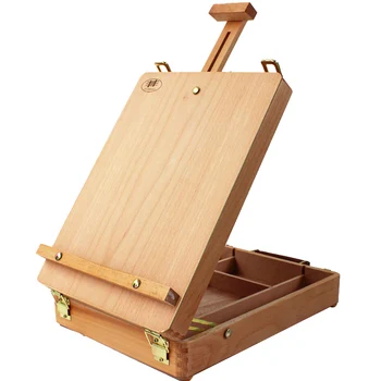 Bogliano desktop portable red enamel wooden painting box sketch sketch beginner professional multi-purpose painting box