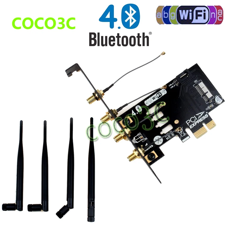 Prix pour Ordinateur portable sans fil carte réseau carte pci - e à 3 G bluetooth 4.0 WIFI BCM94360CD module pour macbook Pro / Air Prix pour Ordinateur portable sans fil carte réseau carte pci - e à 3 G bluetooth 4.0 WIFI BCM94360CD module pour macbook Pro / Air