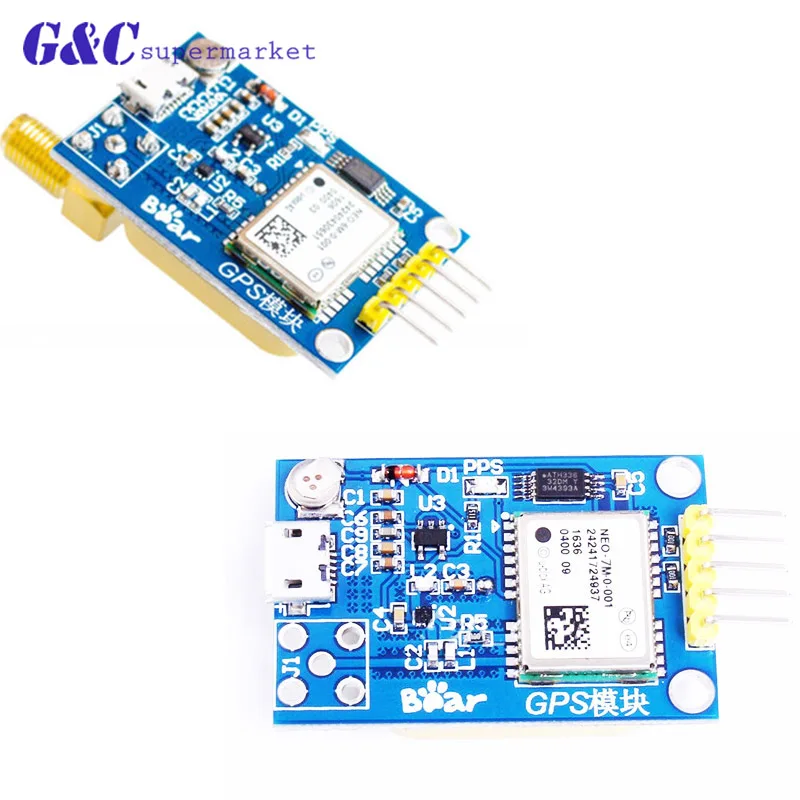 

NEO-6M NEO-7M For Replace Neo-6M Dual Antenna Interface GPS Mini NE0-7M EEPROM Satellite Positioning Module 51 SCM MCU