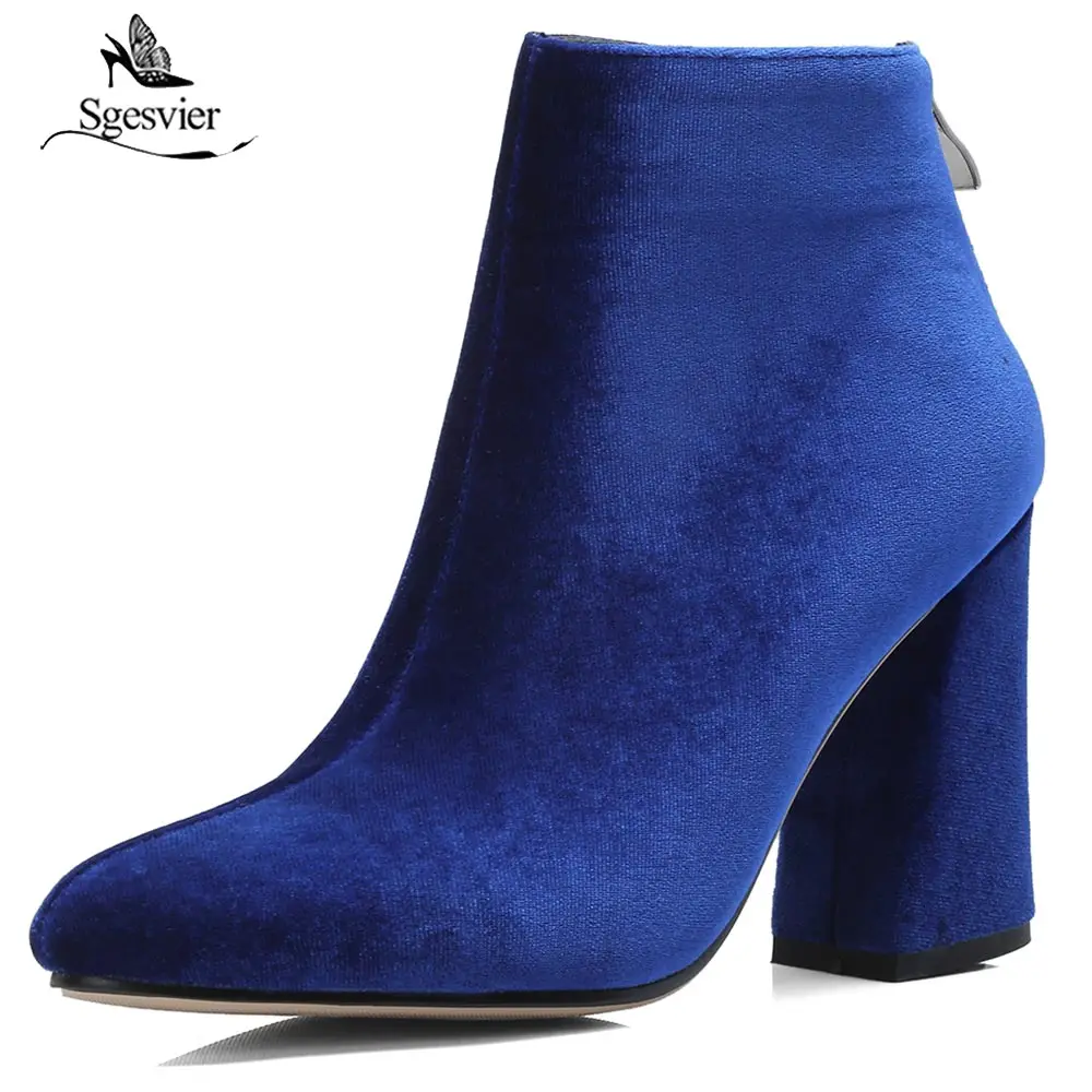 thick high heel boots