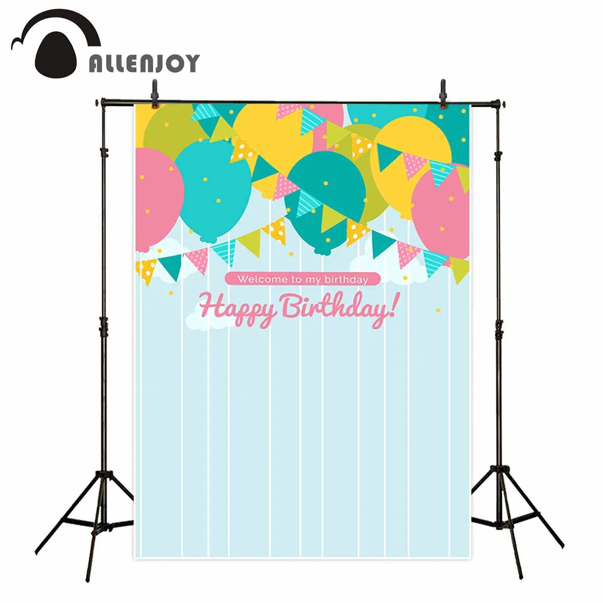 Allenjoy фон для фотосъемки новорожденных воздушный шар баннер мультфильм милый