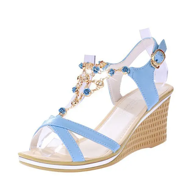 Buy small size shoes women summer rhinestone sandalia