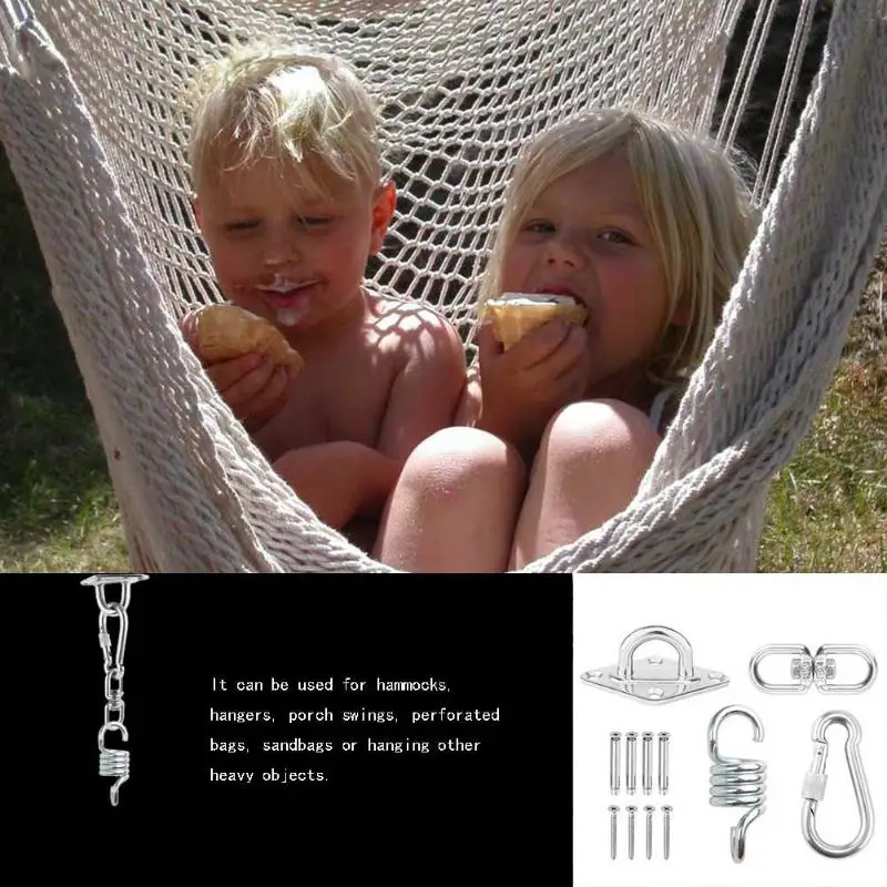 

Hammock Chair Hanging Accessories Kit Spring Swivel Hooks Ceiling Mount Hammock Spring Ceiling Hammock Mount for Indoor Outdoor