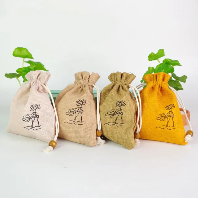 Aliexpress 10pcs 11x14cm Linen Fabric Jewelry Packaging 10pcs 11x14cm Linen Fabric Jewelry Packaging Wedding Gift Pouch Bags Drawstring Cloth Party Favor