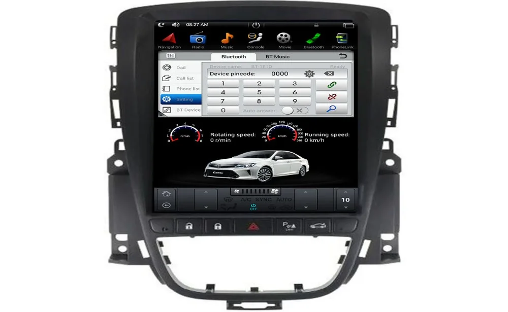 Excellent 2Din Car Radio Android 7.1 Tesla Style GPS Navigation DVD Player for Opel Vauxhall Holden Astra J/Buick Excelle 2010-2013 Unit 4