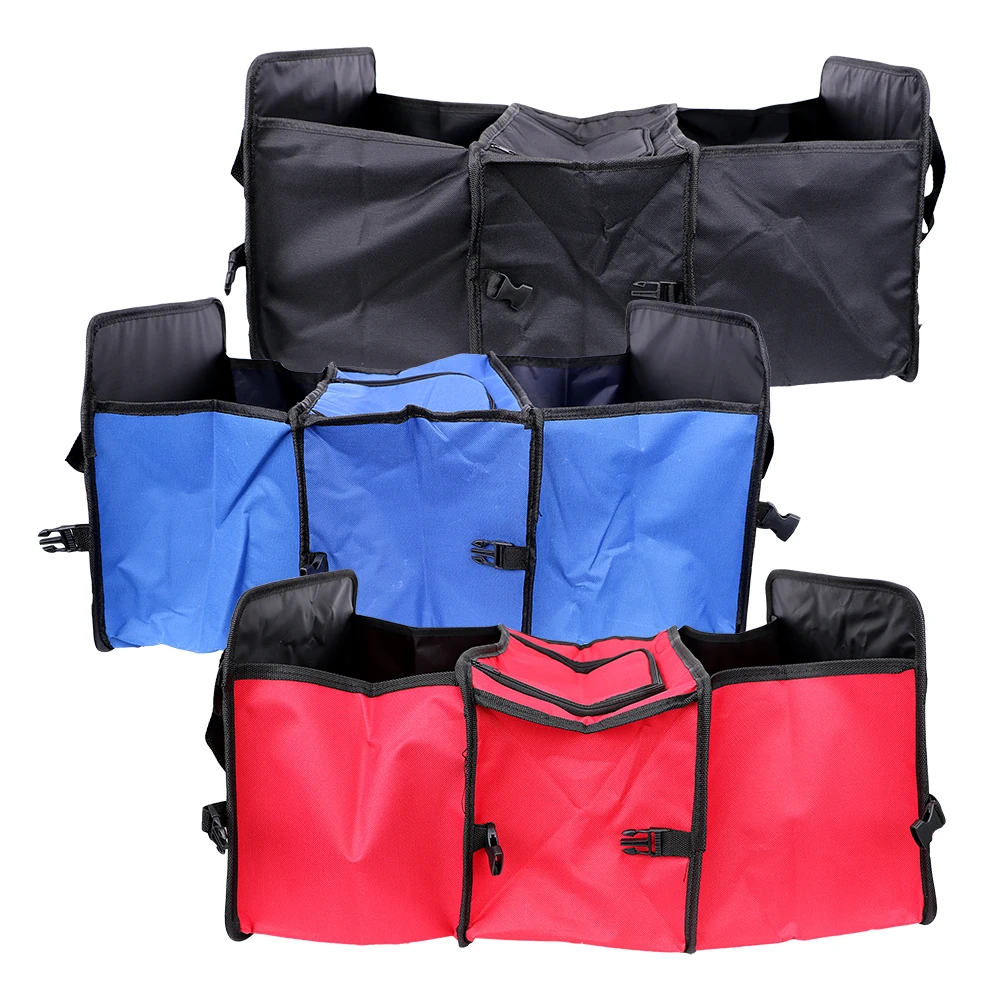 

Universal Car-styling Storage Bag Car Back Seat Organizer Trunk Foldable 3 Compartments Stowing Tidying Interior Accessories