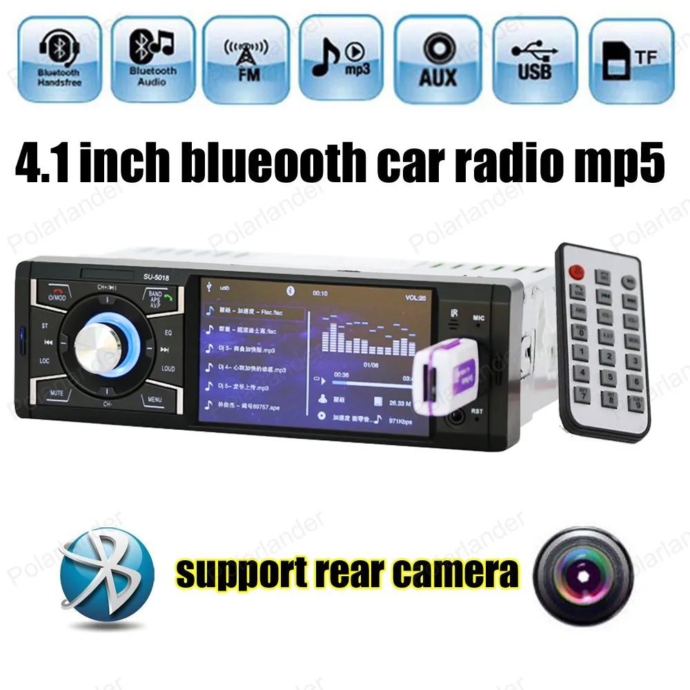 1din Bluetooth Car Radio Stereo 4 inch HD screen MP5 Player Support Support FM USB SD