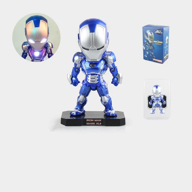 Action figure De Avengers Ironman 3 blauw kleur verlichting leuke ... Action figure De Avengers Ironman 3 blauw kleur verlichting leuke ...