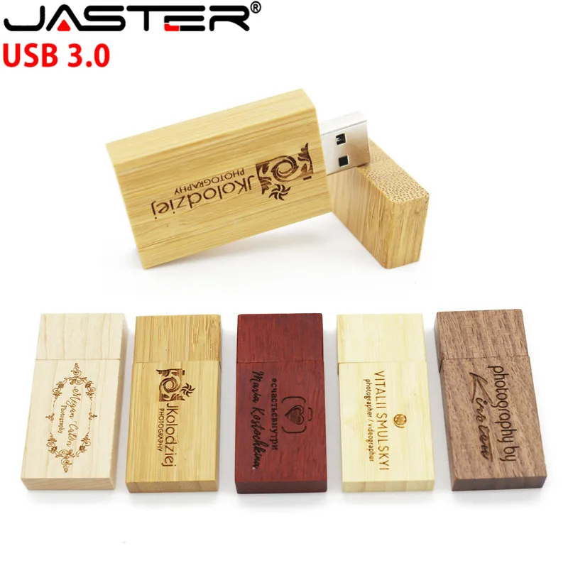 USB-флеш-накопитель JASTER деревянный с логотипом 4/8/16/32 ГБ | Компьютеры и офис