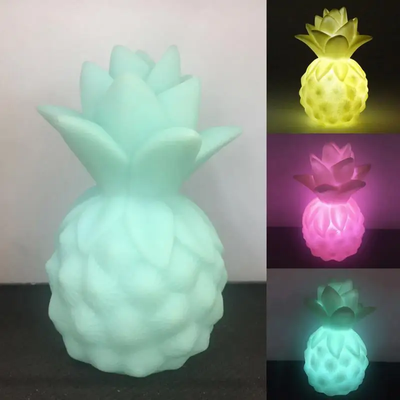 

Colorful LED Night Lamp Motion Bedroom Ornaments Lighting Home Decor For Baby Pineapple Nightlights Wholesale #0928