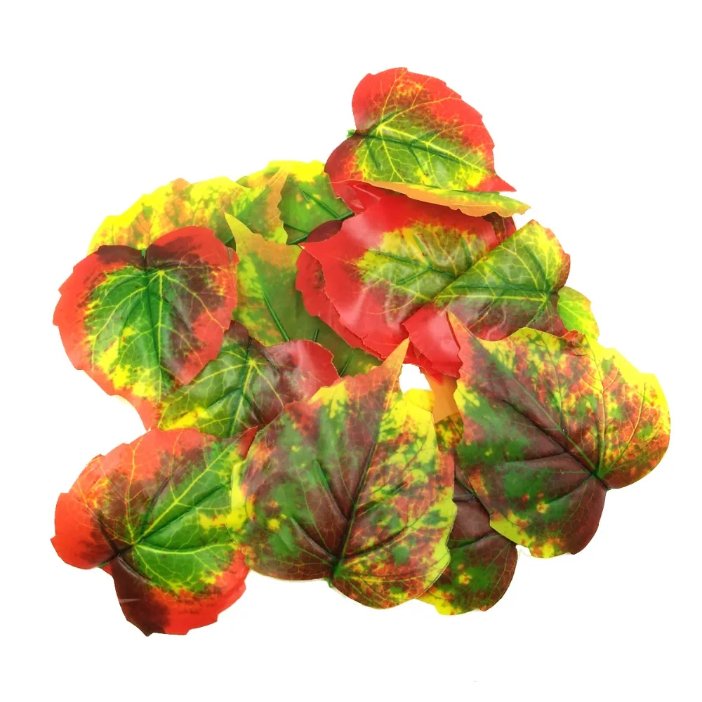 ANGRLY 30pcs Simulation Maple Leaf Artificial Simulate Leaves Autumn Fall for Art Scrapbooking Wedding Bedroom Gifts | Дом и сад