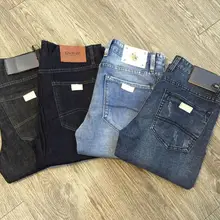 Новинка, мужские джинсы, Подиумные, рыцарские, прямые, обтягивающие, теплые джинсы, деним, обтягивающие, дизайнерские джинсы, 13180