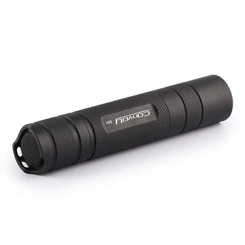 Convoy S2+ Black Cree XML2 U2-1A AMC7135*3 2-Group 3/5-Mode EDC LED Flashlight