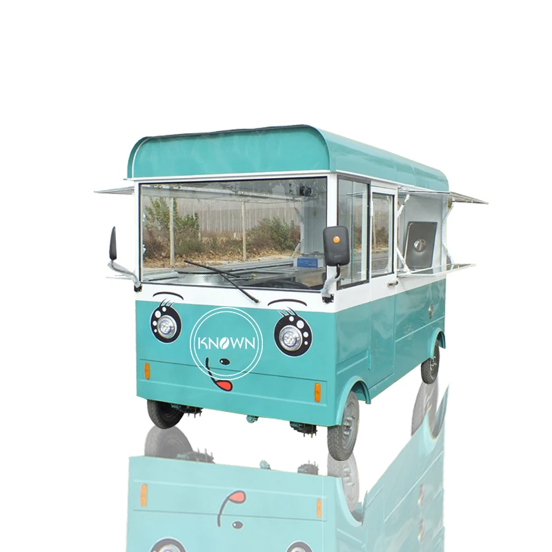 US $2.300.00 Green color 28m can be customized street mobile food trailer for ice cream vending introduction