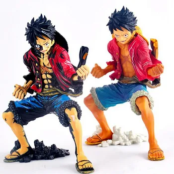 

2 Styles 21cm Cosplay Anime One Piece Luffy Figure Monkey D Luffy PVC Action Figure Model Doll Toys
