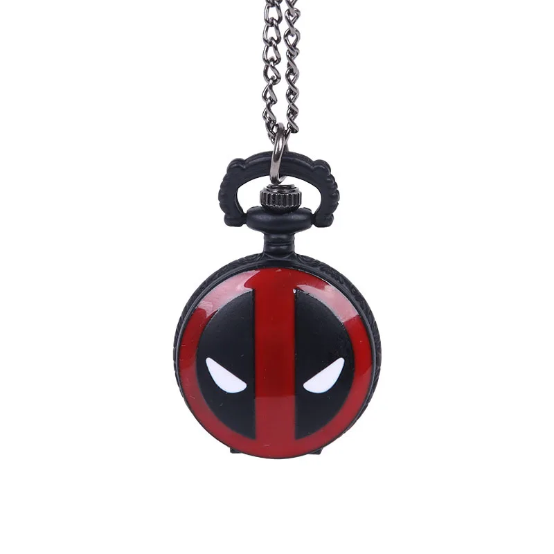 

Deadpool Pocket Watch Hot Sell Mini Pedant Fashion Watch Casual Men Kids Cool Trendy Chain Gift Fob Watch New!