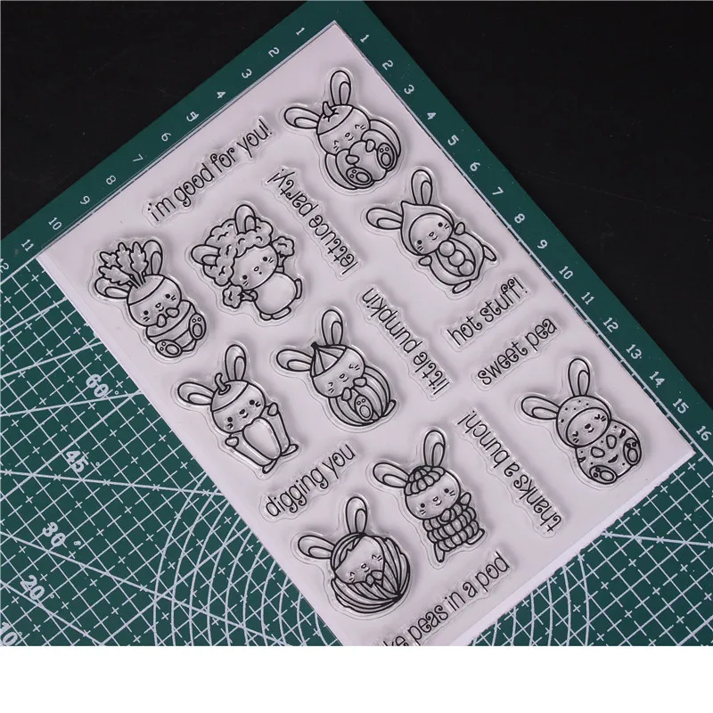 

Cat and dog Rubber Silicone Clear Stamps for Scrapbooking Tampons Transparents Seal Background Stamp Card Making Diy
