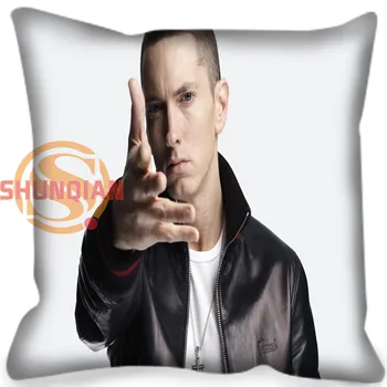 

Custom Pillowcase eminem Home Comfortable soft square zipper Pillow Cover 20x20cm,35x35cm(one side)