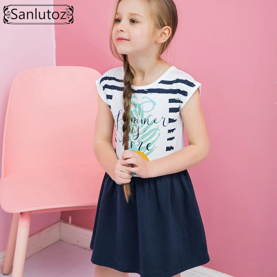 Sanlutoz Cotone Bambine Estate Set di Abbigliamento Moda Neonato T-Shirt Bambino Pagliaccetti