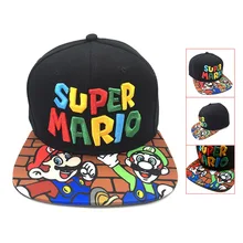 Аниме-шляпа, бейсбольные кепки с вышивкой Mary, модные трендовые кепки Mario Bros в стиле хип-хоп, мужские и женские кепки для косплея, Прямая поставка