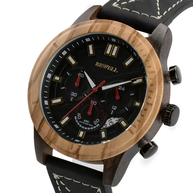 BEWELL WOODEN WATCH