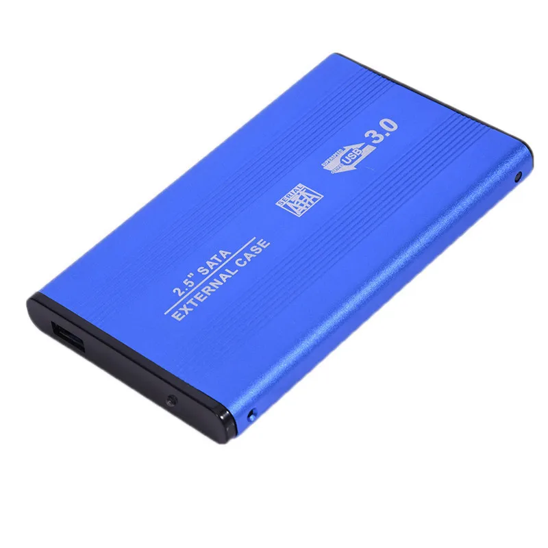 

Newest SATA3.0 to USB 3.0 Enclosure Aluminum Alloy Case Sata Notebook External Cover 2.5 inch HDD Hard Drive Cartridge Blue