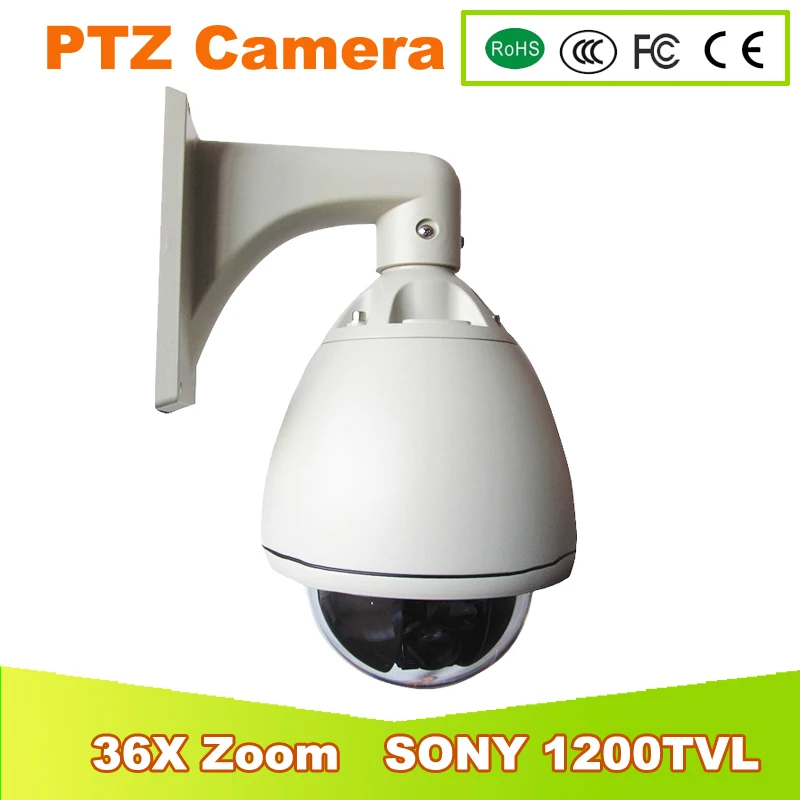 

YUNSYE Analog Camera SONY CCD 1/3 1200TVL 36X PTZ Dome High Speed Dome Camera CCTV PTZ CAMERA Wwhit OSD menu Security camera