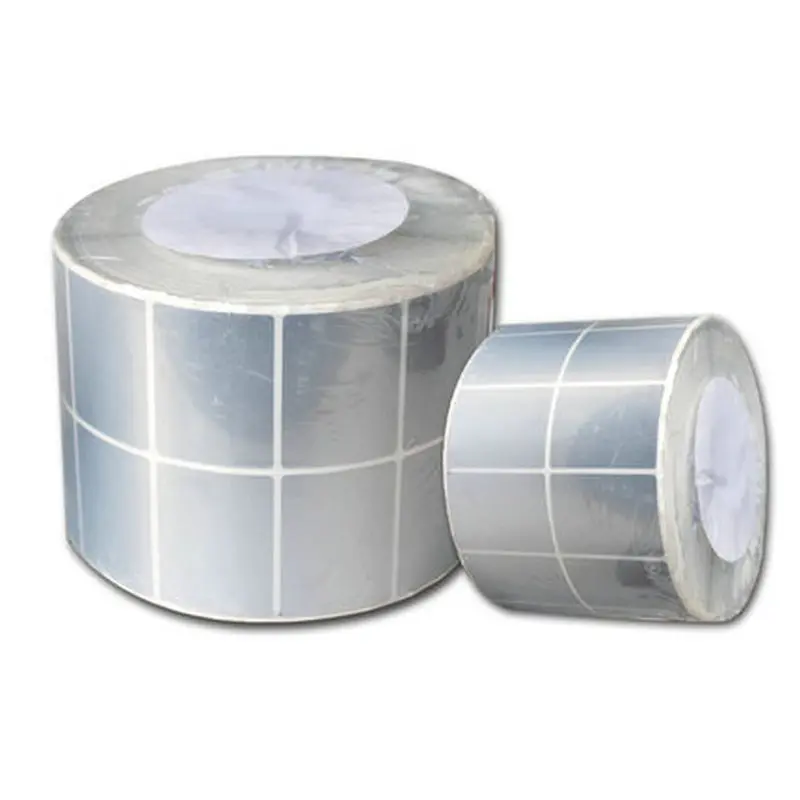 Buy Silver PET Label Sticker 50*20mm 5000pcs/Roll