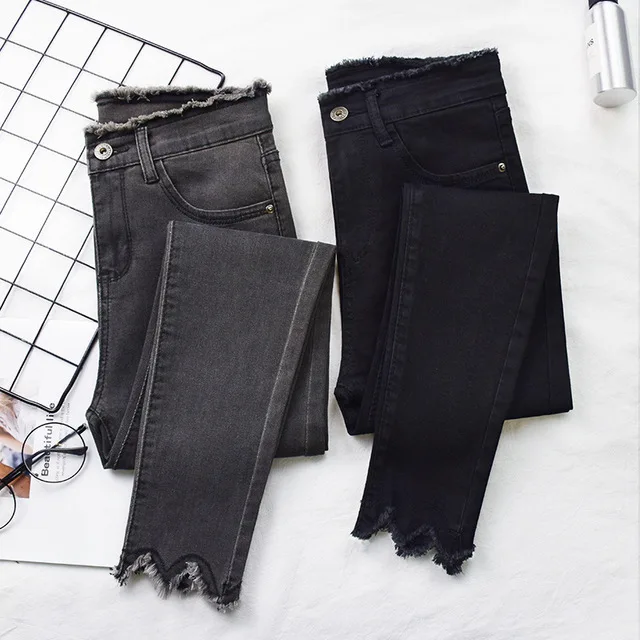 New Fashion Skinny Denim Pencil Jeans Woman Elastic High Waist Trousers Black Blue Stretch Plus Size Washed Jeans Female New Fashion Skinny Denim Pencil Jeans Woman Elastic High Waist Trousers Black Blue Stretch Plus Size Washed Jeans Female