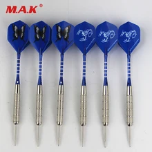 Новые 6 шт дротики со стальными наконечниками тяжелый дротик прямой с алюминиевым полюсом профессиональные дротики Дарт-стрелы для внутреннего уличного игры