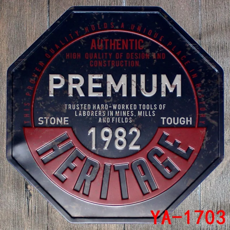 30X30CM Premium Vintage Home Decor Tin Sign for Wall Decor Metal Sign