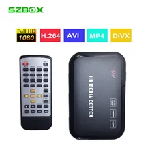 Full HD 1080P 3D Media Video player Center Surpport mkv   H.264 with VGA HDMI USB AV MMC/SD Port with Remote Control