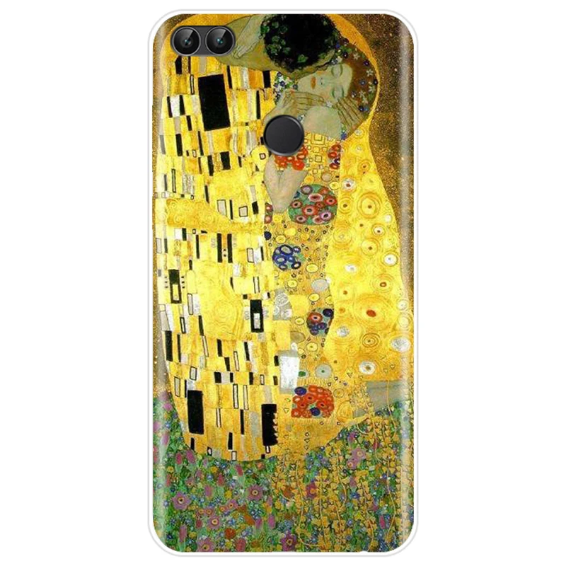 Мягкий силиконовый чехол-книжка Kiss by Gustav Klimt из ТПУ чехол для Huawei P9 P10 P20 PLUS P20 P30 PRO P8 P9 P10 P20 P30 lite P smart - Цвет: T19041703-08.jpg