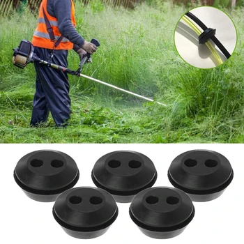 

5Pcs Brush Cutter Grass Trimmer Fuel Oil Pipe Hose Washer Grommet With 2 Holes X7YD