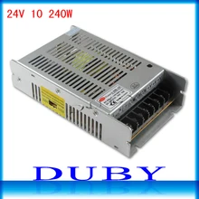 New Arrival 24V 10A 240W Switching power supply Driver For LED Light Strip Display AC100 240V