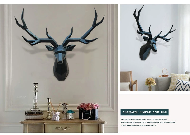 Home-Decor-Accessories-3D-Deer-Statue-Large-Animal-Figurine-Wall-Decoration-Sculpture-Ornament-Party-Wedding-Decorations (2)