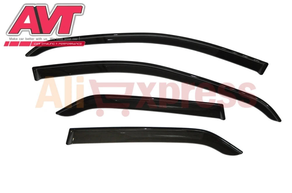 

Deflector for Renault Logan 2004-2014 1set\4pcs styling wind window deflector guard auto