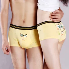 DENNYLITER, новинка, милое хлопковое нижнее белье для пар, для влюбленных, Мультяшные трусы, Мягкие Модальные трусы, женское нижнее белье, мужские боксеры, шорты, Cuecas