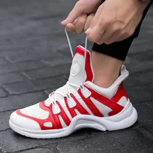 Tênis de marca sapatos de couro dos homens 2018 Novo Outono Inverno Europa estados Unidos moda Ultraleves Confortáveis Sneakers Lace-up