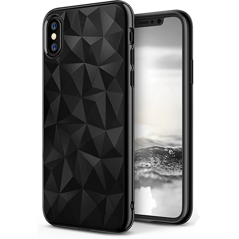 

Luxury 3D Diamond Pattern Phone Case For iPhone X XR Xs Max Silm Soft TPU Cases for iPhone 8 7 6 6s Plus 5 5S SE Shining Cover