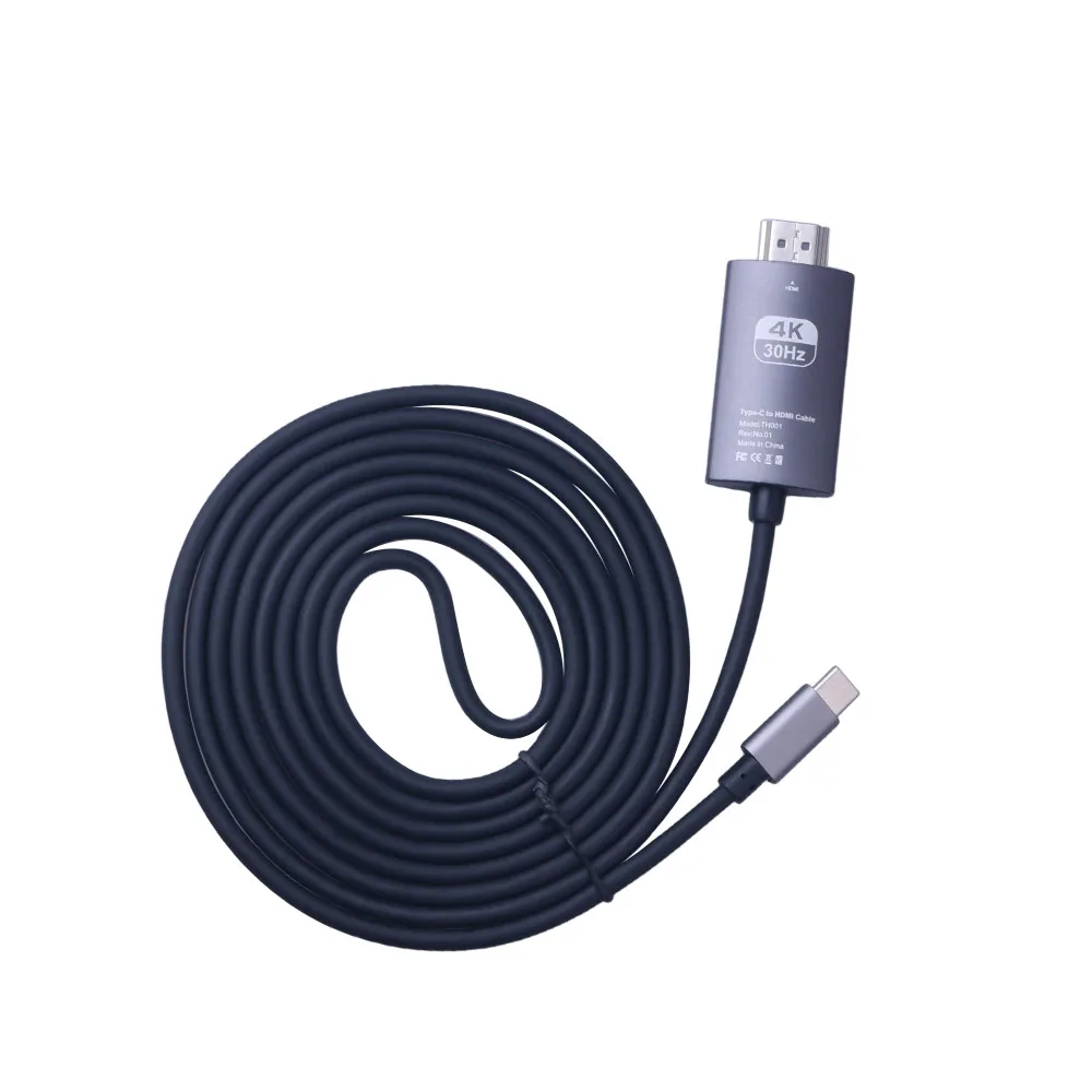 4 K USB 3,1 USB-C Тип C к HDMI кабель HDTV HDMI адаптер Thunderbolt 3 кабель для Galaxy S9/S9+/S8/S8+ для huawei Коврики 20/pro