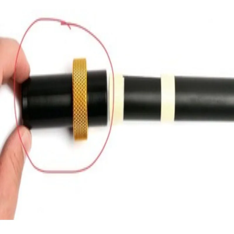 

Boat fishing rod butt 4# gold color ferrule rod blank screws on to the reel seat top end