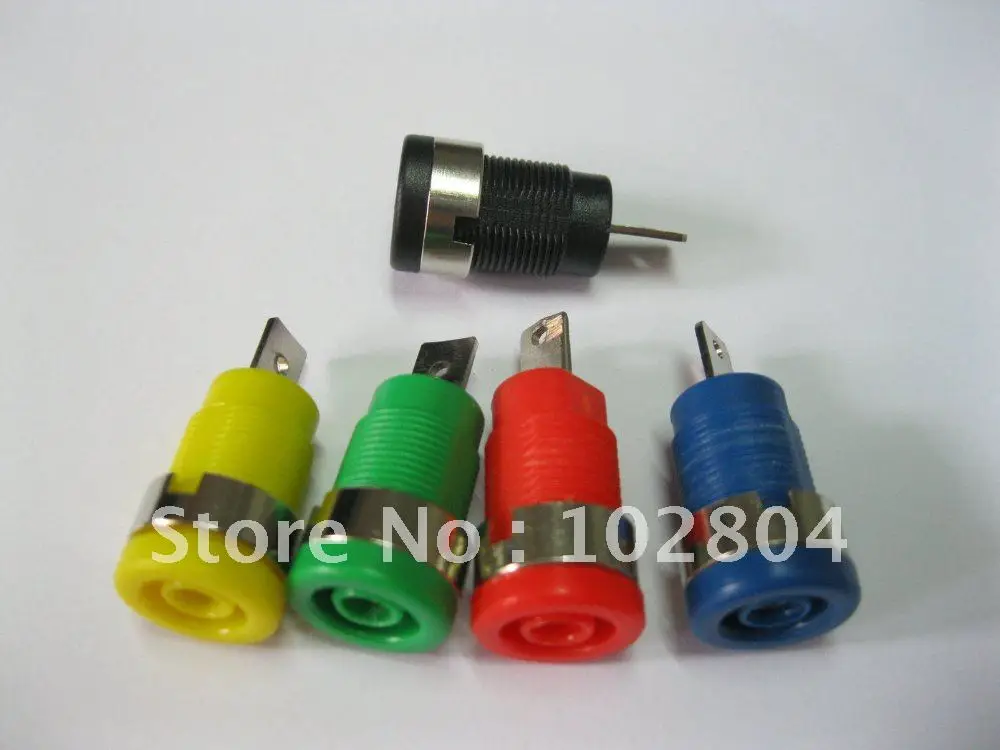 

Binding Post Banana Jack for 4mm Safety protection Plug 5 colors SL2075 50 Pcs Per Lot High Quality Hot Sale