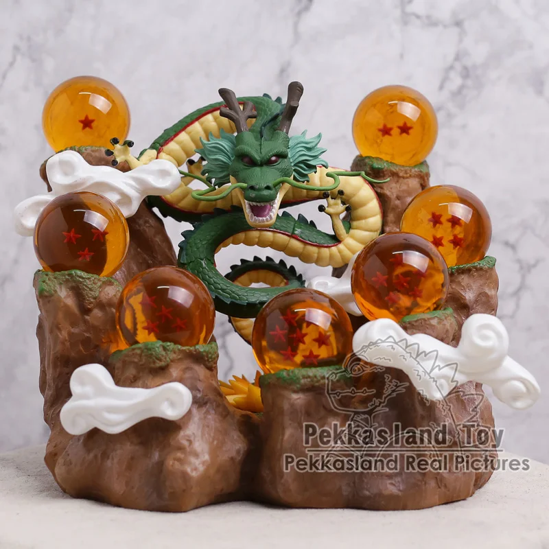 

Dragon Ball Z The Dragon Shenron + Mountain Stand + 7 Crystal Balls PVC Figures Collectible Model Toys