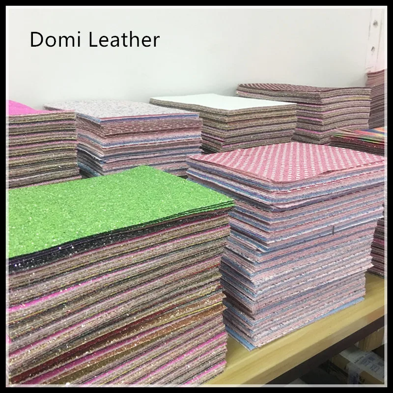 

35 pcs Mixed Colors A4 Size Glitter / PU Fabric Sheets