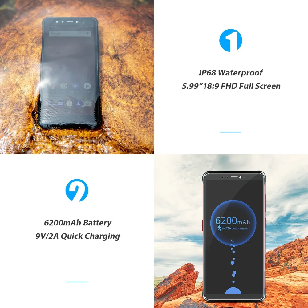 Vernee V2 Pro IP68 Waterproof Smartphone 5.99\