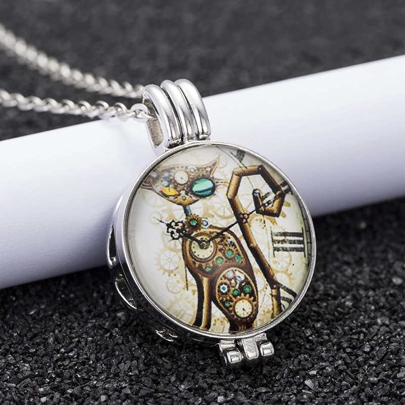 Aroma diffuser Luminous glass ball locket Necklace open pendant perfume essential oil send 2pcs Sequin For gifts HS01 | Украшения и
