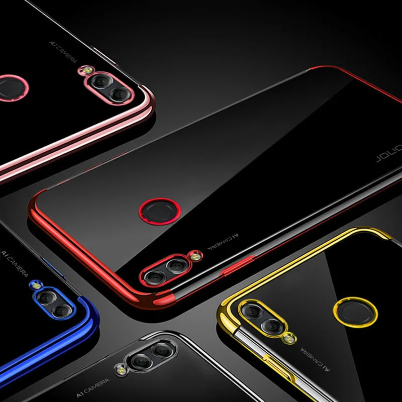 Чехол для телефона с избыточным ветром Huawei Y6Pro Y7Pro прозрачный мягкий силиконовый
